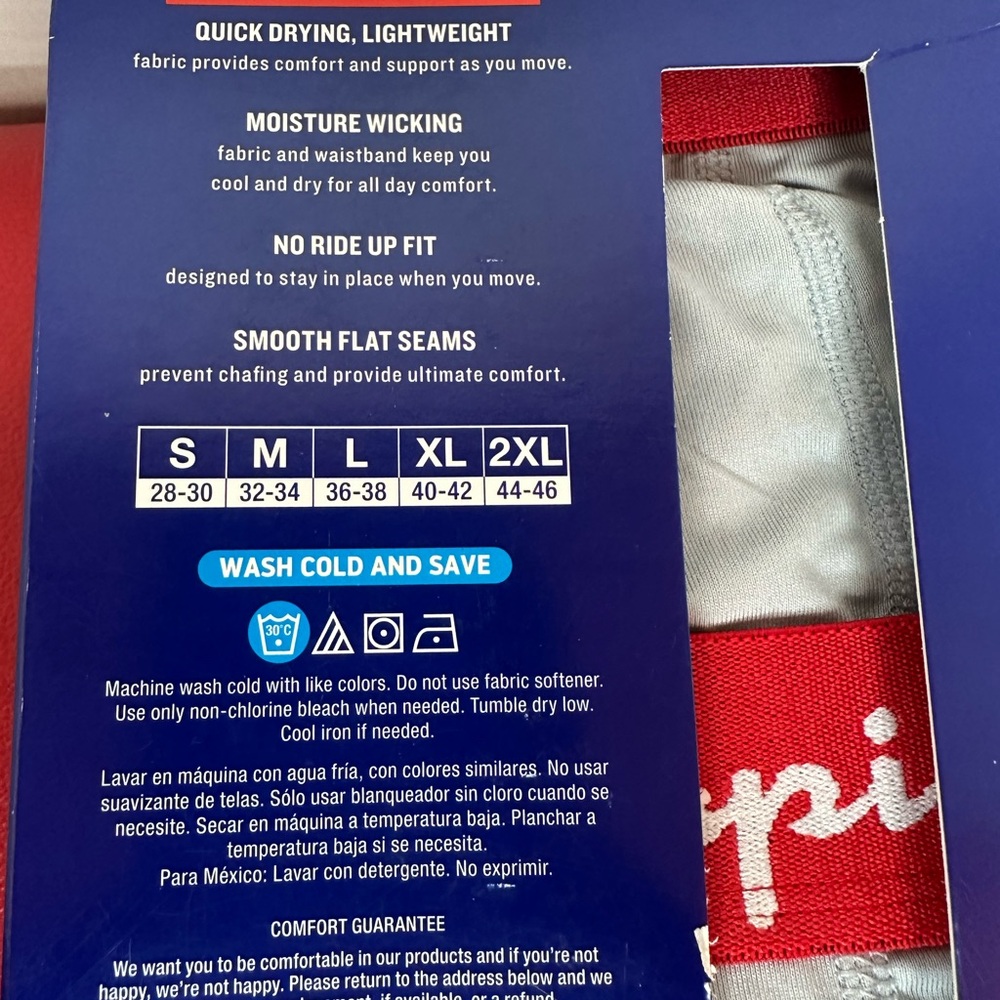 Champion Men's Gray and Black Boxer Briefs size Large Damaged box, NEW - Picture 5 of 6